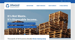 Desktop Screenshot of allwoodrecycling.co.uk